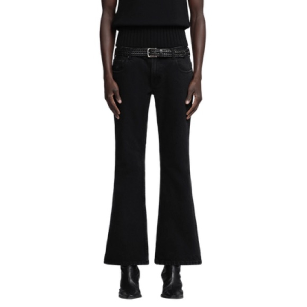 Entire Studios Slim-Flared Jeans in Magnetite